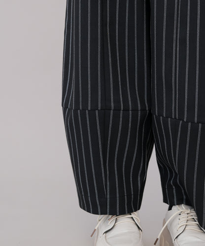 ピンストライプランタンパンツ　[243-0908-1]