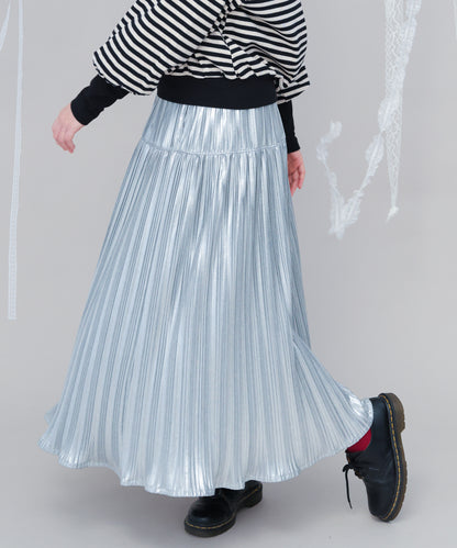 ボーダーセーラーカラーアームウォーマー風カットソー  ladies [243-1504-2]