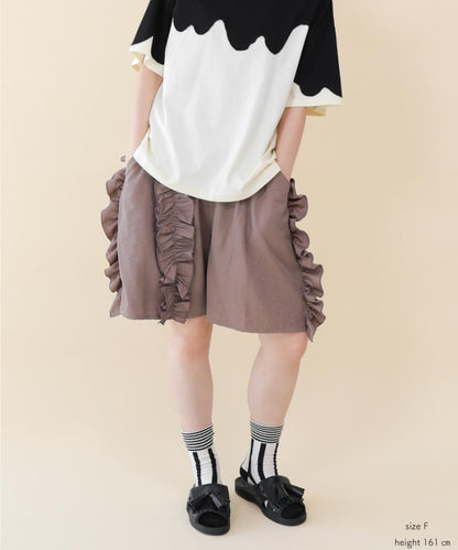 フリルショートパンツ ladies         [251-1002-2]