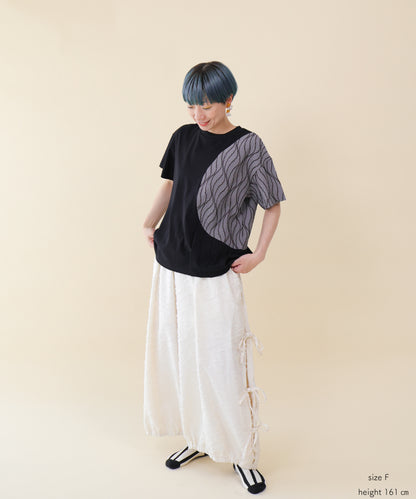サークルウェーブラインタックT   ladies     [251-1405-2]