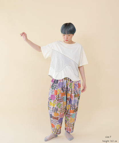 キラキラライン切替T  ladies  [251-1411-2]