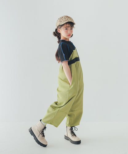 バイカラーアシメテープサロペット　[251-0909-1]