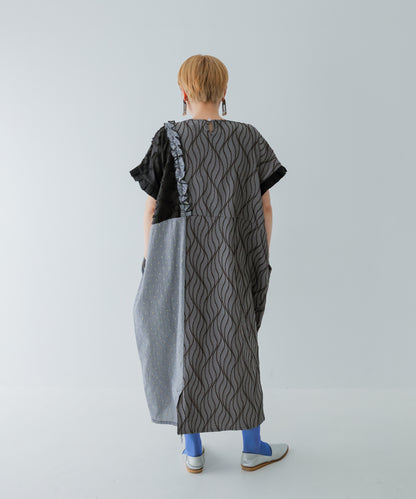 切替えドルマンワンピース ladies [251-0103-2]