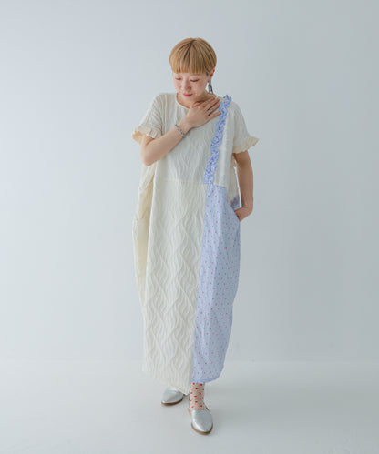 切替えドルマンワンピース ladies [251-0103-2]