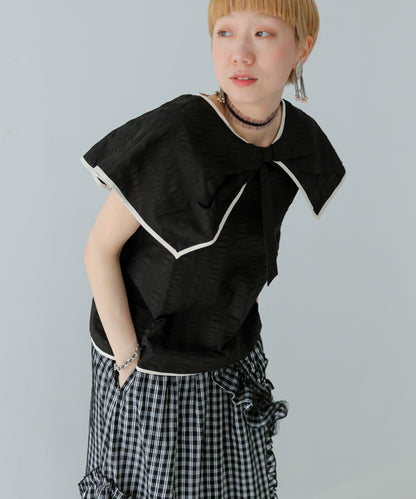 ビックカラーブラウス ladies  [251-0606-2]