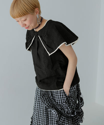 ビックカラーブラウス ladies  [251-0606-2]