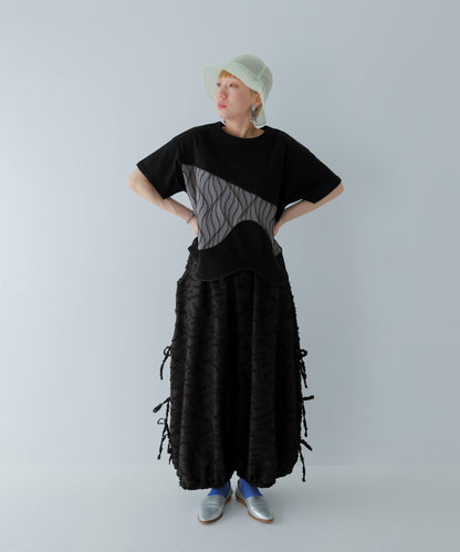 サイドリボンボリュームパンツ ladies    [251-0904-2]