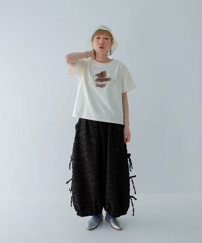 サイドリボンボリュームパンツ ladies    [251-0904-2]