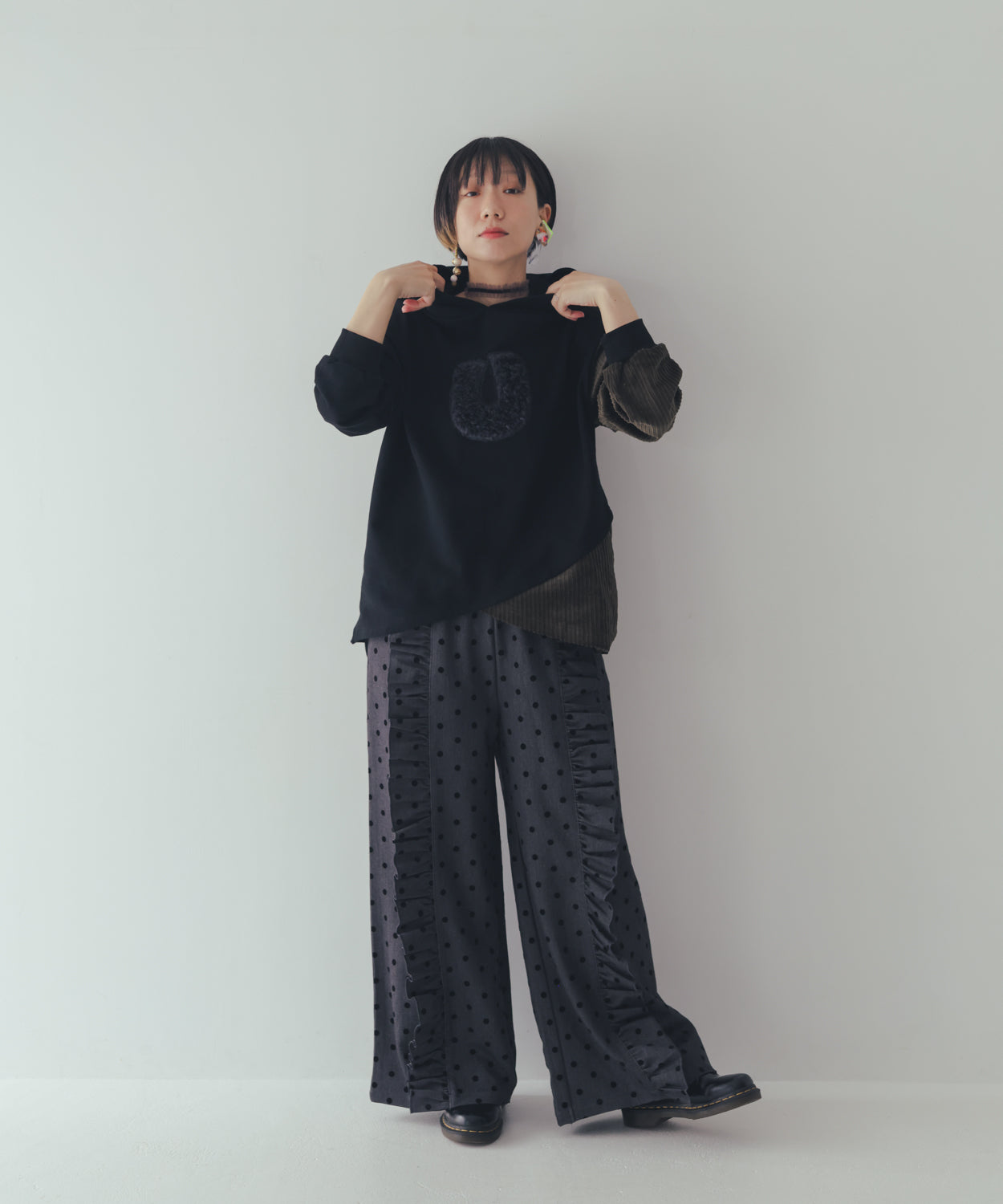 コーデュロイクロスフーディー ladies  [352-0705-2]