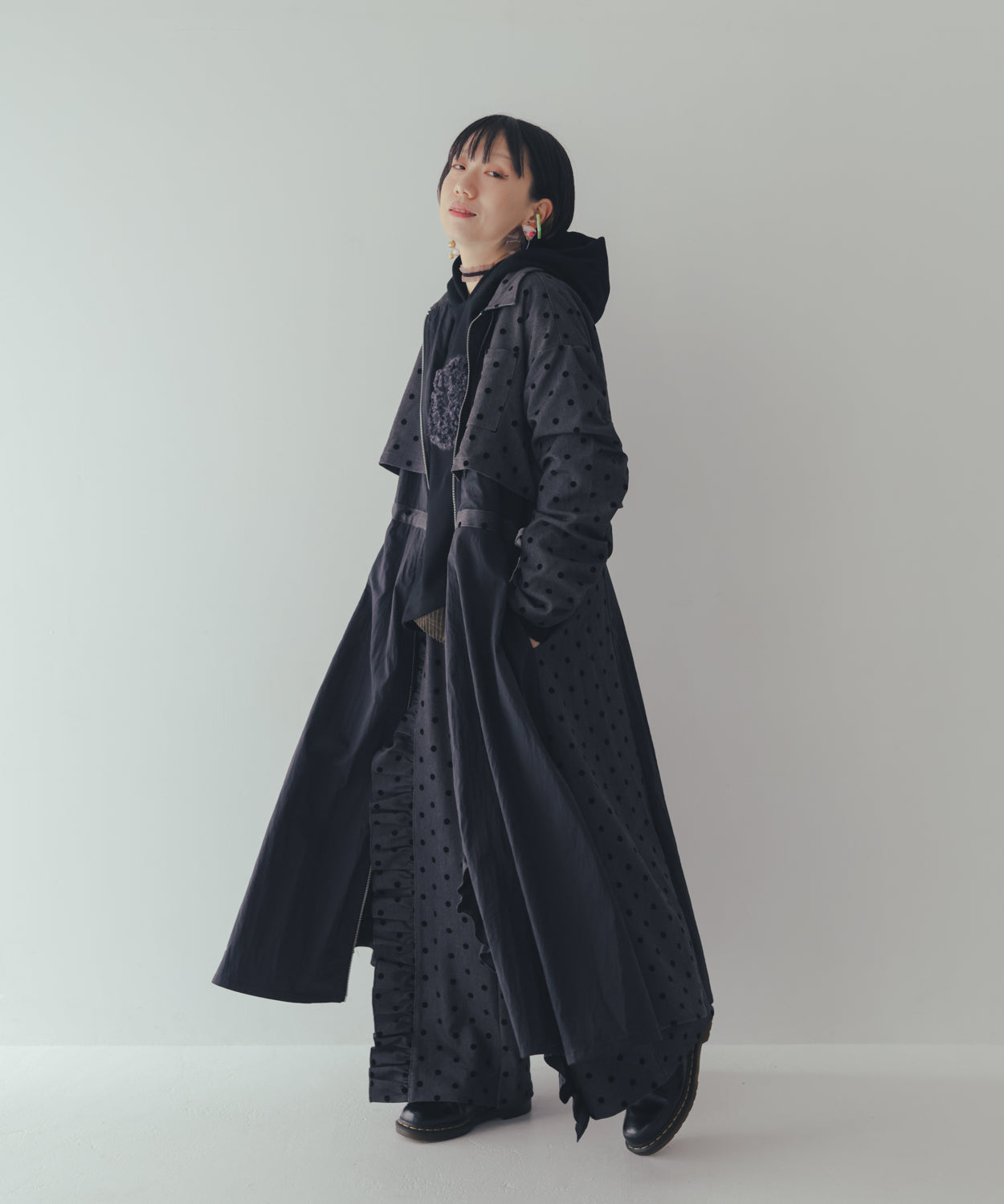 コーデュロイクロスフーディー ladies  [352-0705-2]