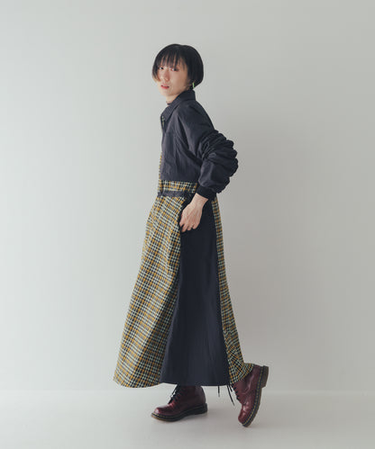 チェックzipperジャケットワンピース   ladies [352-0101-2]