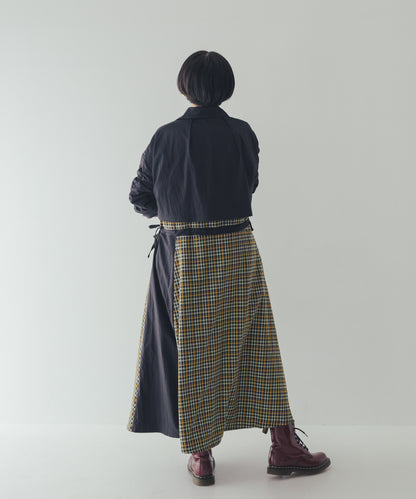 チェックzipperジャケットワンピース   ladies [352-0101-2]