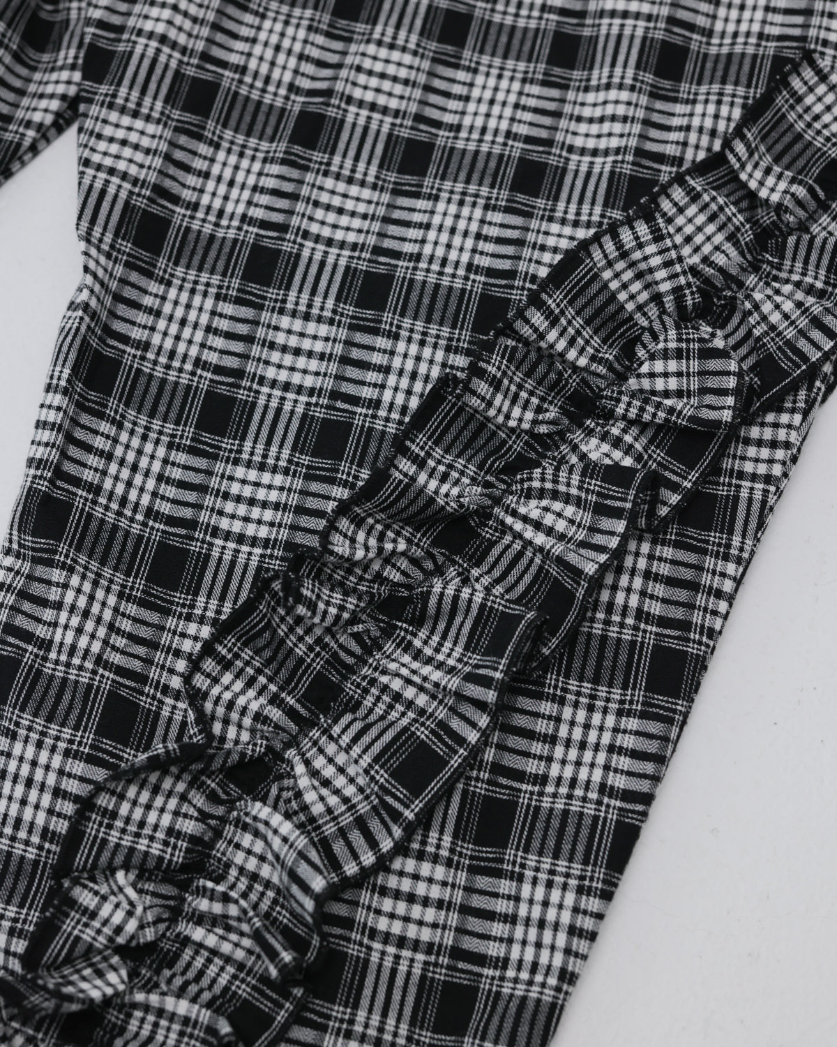 チェックアシメフリルパンツ ladeis  [352-0908-2]