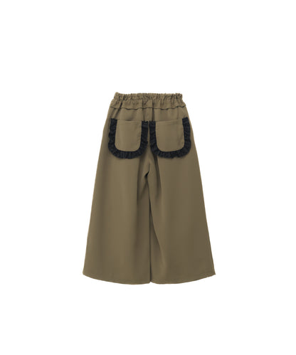 フリンジフリルワイドパンツ    [352-0902-1]