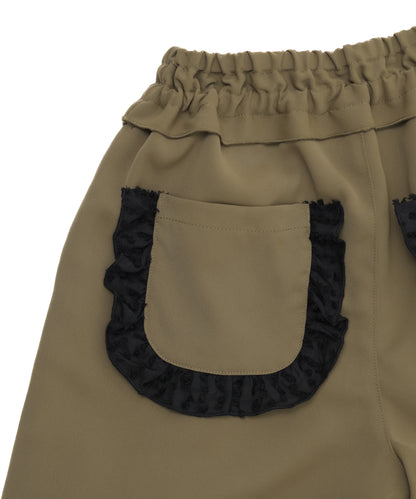 フリンジフリルワイドパンツ    [352-0902-1]
