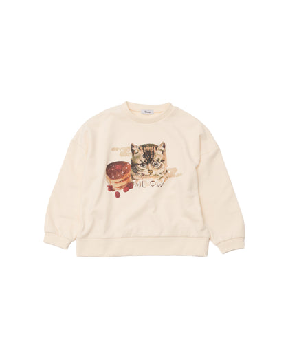 コラージュねこトレーナー    [352-0706-1]