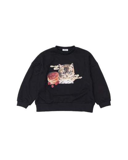 コラージュねこトレーナー    [352-0706-1]