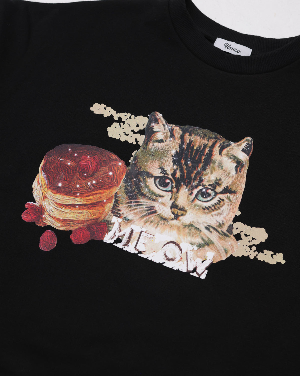 コラージュねこトレーナー    [352-0706-1]