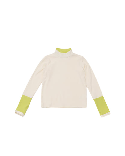 配色フィンガーハイネックtee     [352-1403-1]