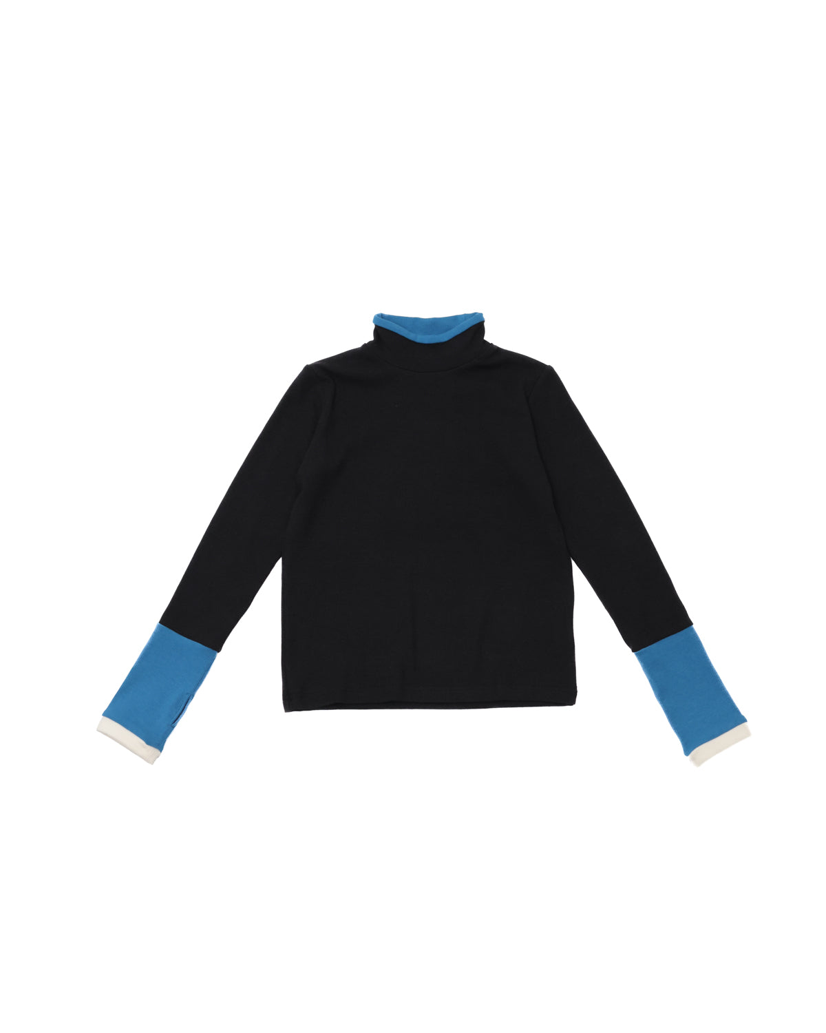 配色フィンガーハイネックtee     [352-1403-1]
