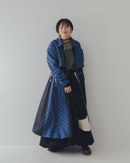 チェック柄シアーカットソー  ladies  [352-1401-2]