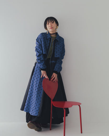 チェック柄シアーカットソー  ladies  [352-1401-2]