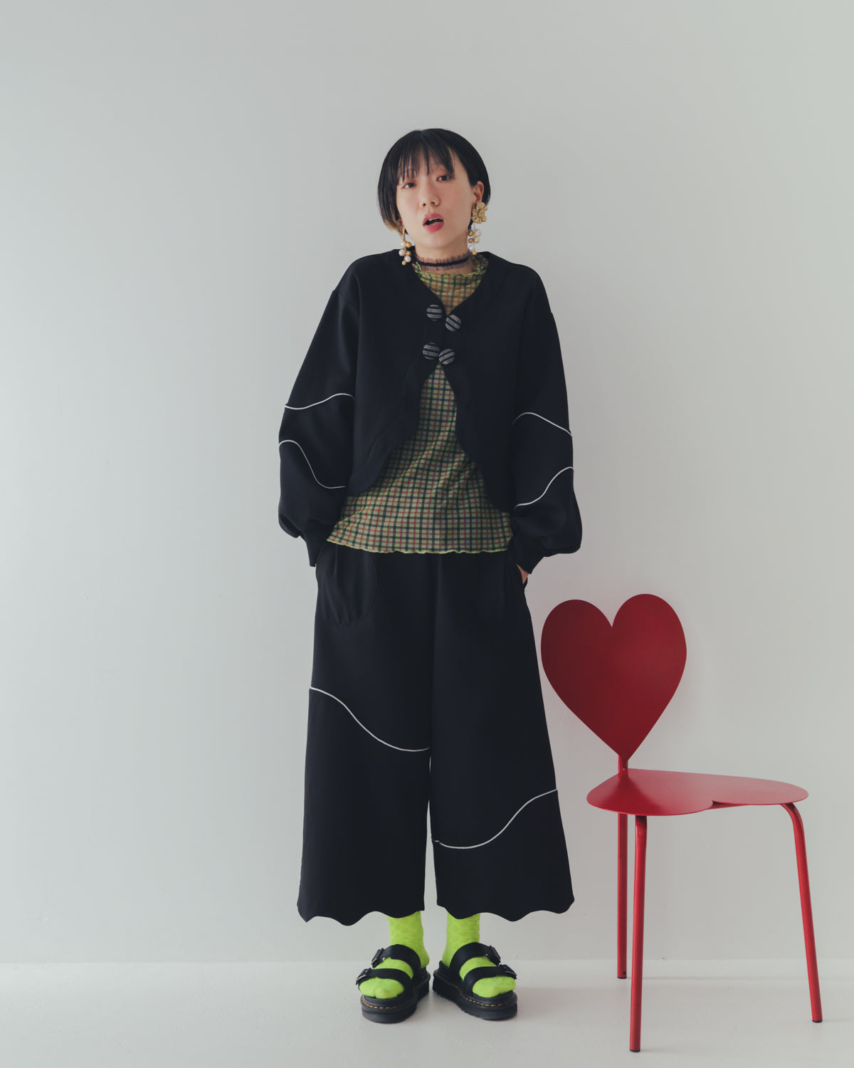waveラインボンディングパンツ  ladies  [352-0904-2]