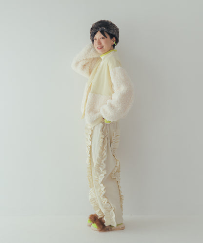 もこもこニットカーディガン  ladies   [352-0505-2]