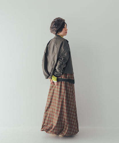 チェックmoonシャギーバルーンスカート ladies  [352-1101-2]
