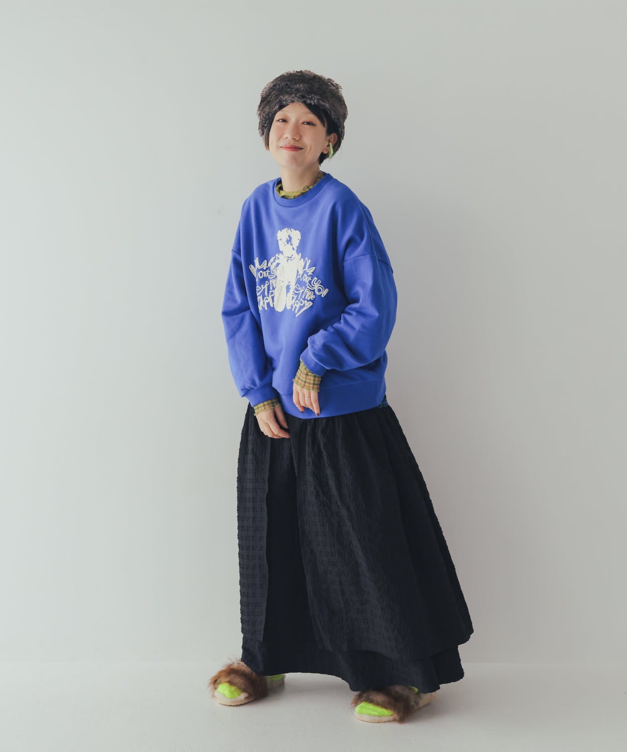 ぷっくりwriter bearトレーナー ladies [352-0707-2]