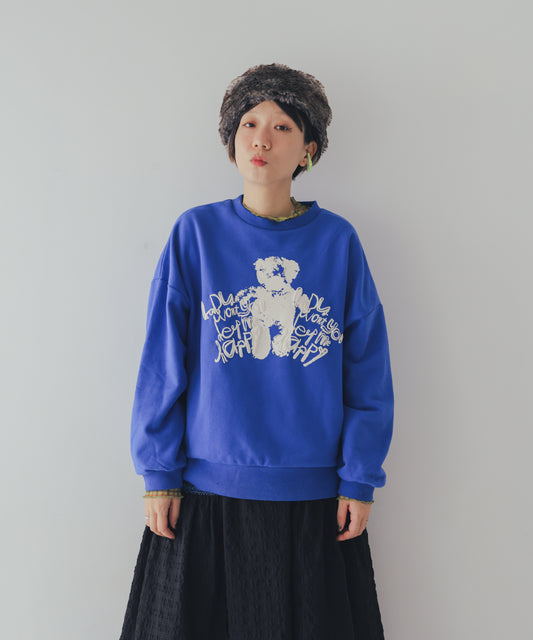 ぷっくりwriter bearトレーナー ladies [352-0707-2]