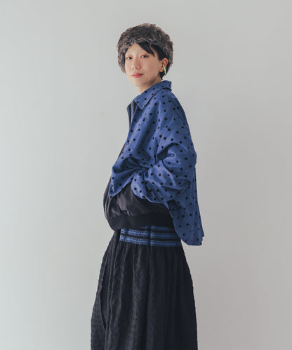 フロッキードットストームフラップジャケット  ladies    [352-0502-2]