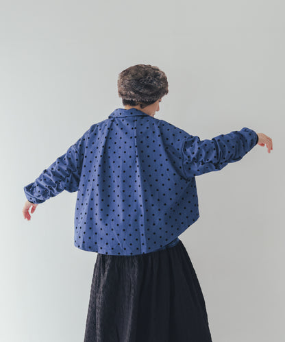 フロッキードットストームフラップジャケット  ladies    [352-0502-2]