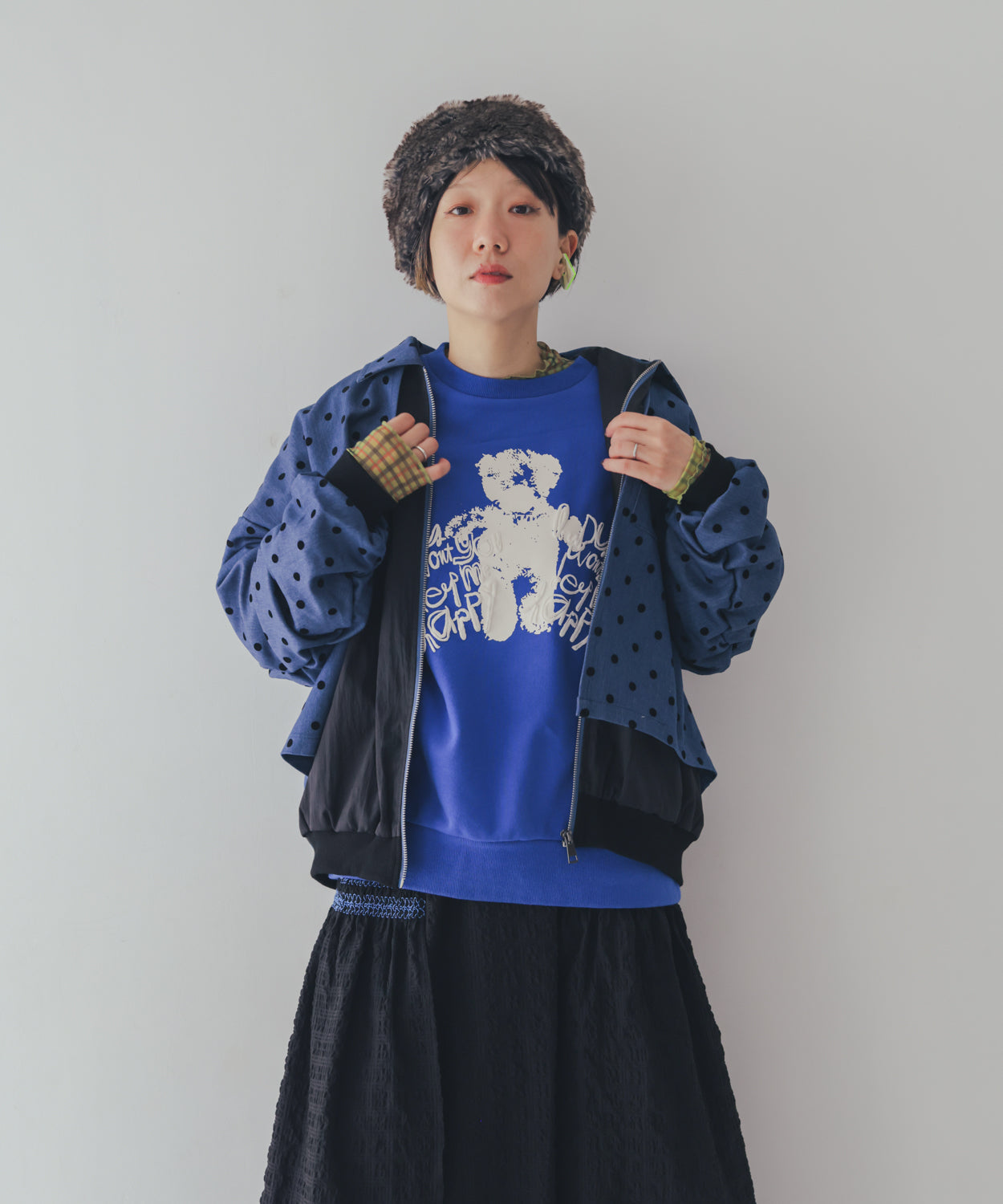 ぷっくりwriter bearトレーナー ladies [352-0707-2]
