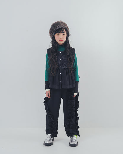 配色フィンガーハイネックtee     [352-1403-1]