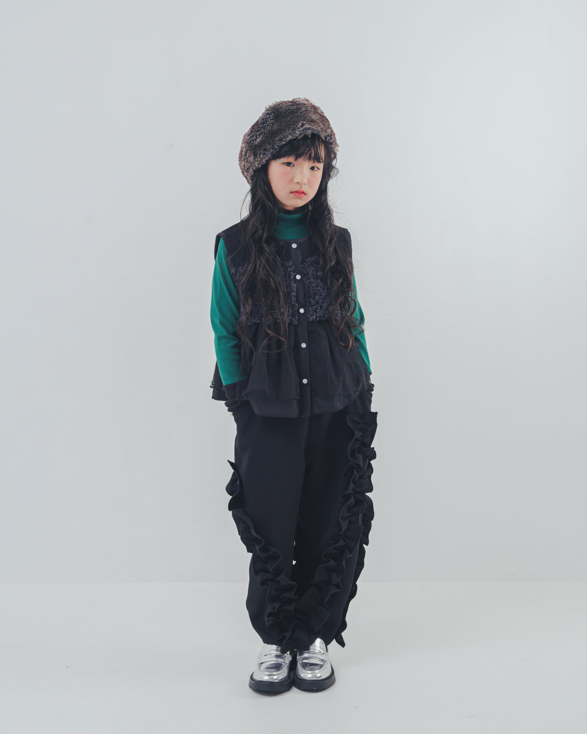 アシメフリルパンツ     [352-0907-1]