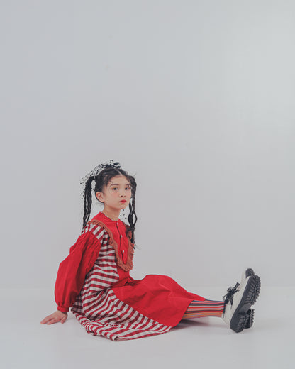 2ピースブロックチェックワンピース  [352-0103-1]