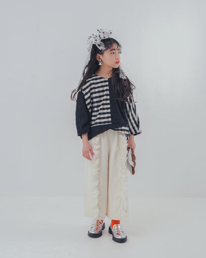 フリンジフリルワイドパンツ    [352-0902-1]