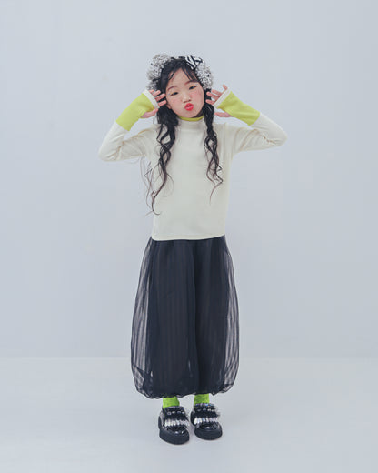 配色フィンガーハイネックtee     [352-1403-1]