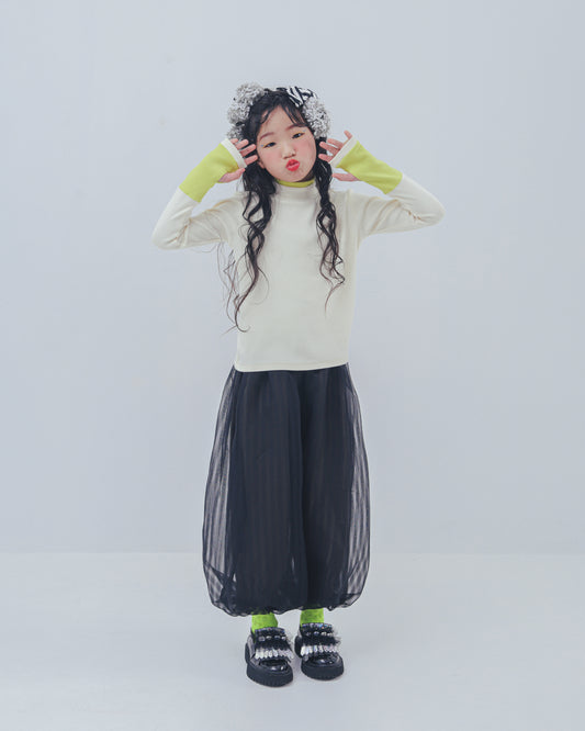 配色フィンガーハイネックtee     [352-1403-1]
