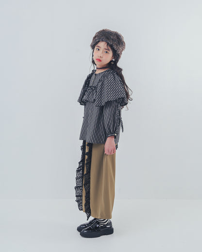フリンジフリルワイドパンツ    [352-0902-1]