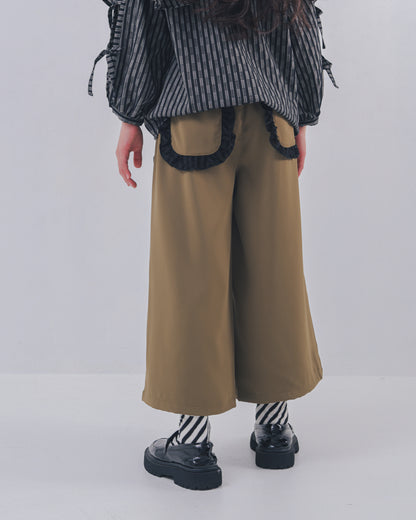 フリンジフリルワイドパンツ    [352-0902-1]