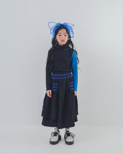 シャーリングデザインスカート   [352-1104-1]