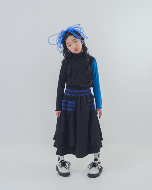 シャーリングデザインスカート   [352-1104-1]