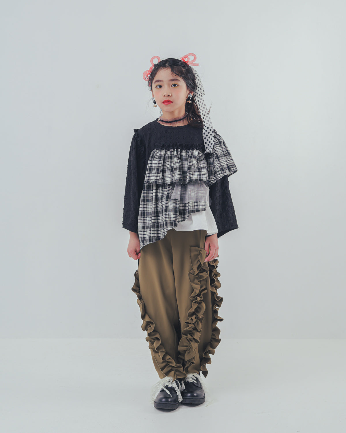 アシメフリルパンツ     [352-0907-1]