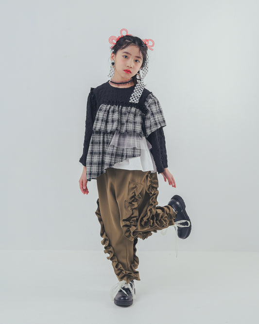アシメフリルパンツ     [352-0907-1]
