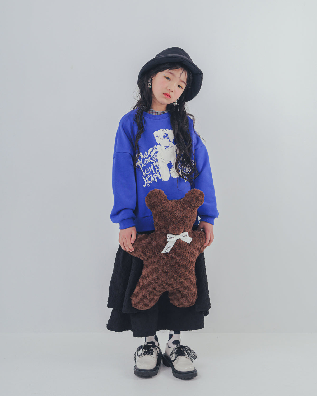 シャーリングデザインスカート   [352-1104-1]