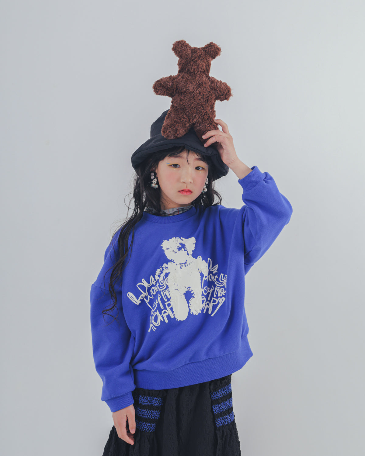 ぷっくりwriter bearトレーナー    [352-0707-1]
