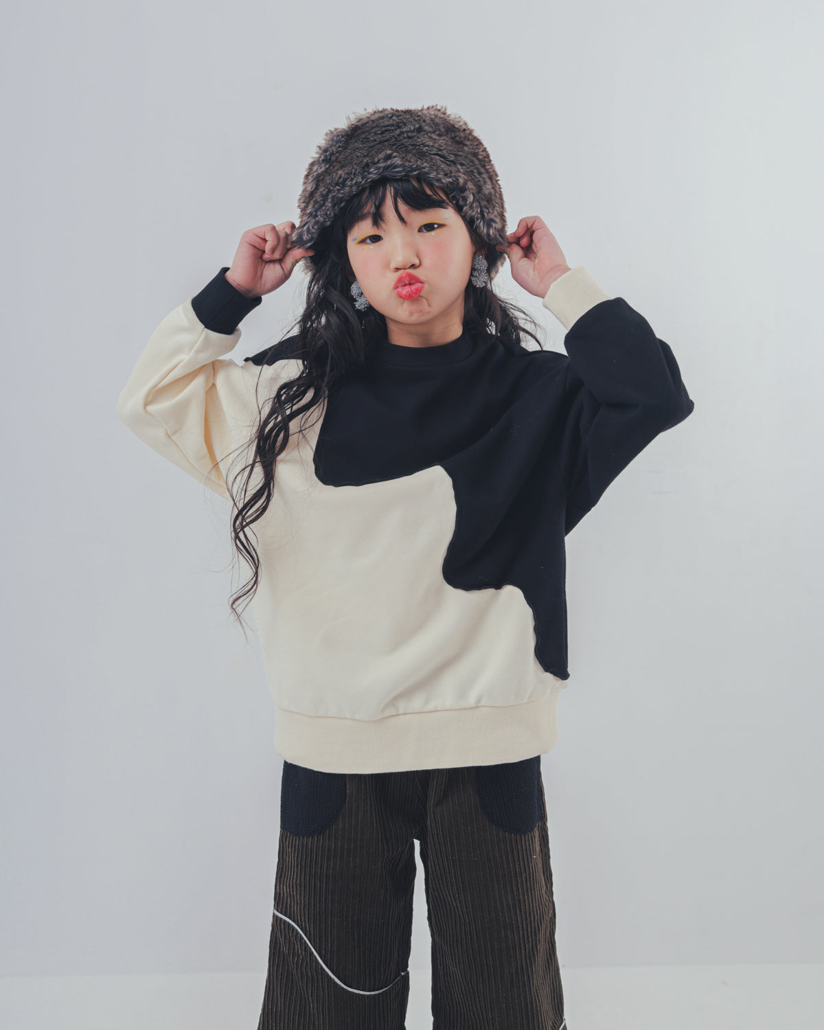 2ピースバイカラートレーナー    [352-0702-1]