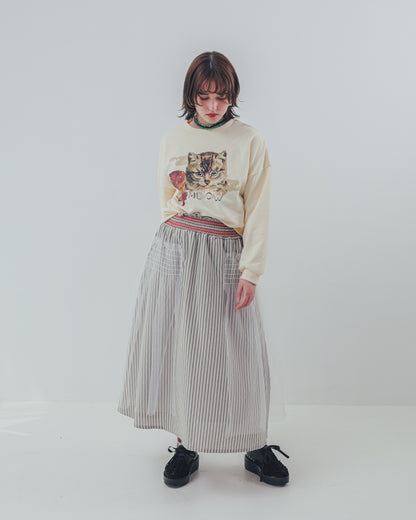 コラージュねこトレーナー ladies    [352-0706-2]